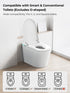 Bazyths Kids Toilet Seat for Elongated Toilets – Smart & Regular Compatible, Ideal for Ages 2-8, Easy to Clean, Comfortable & Space-Saving Design (ZYP1)